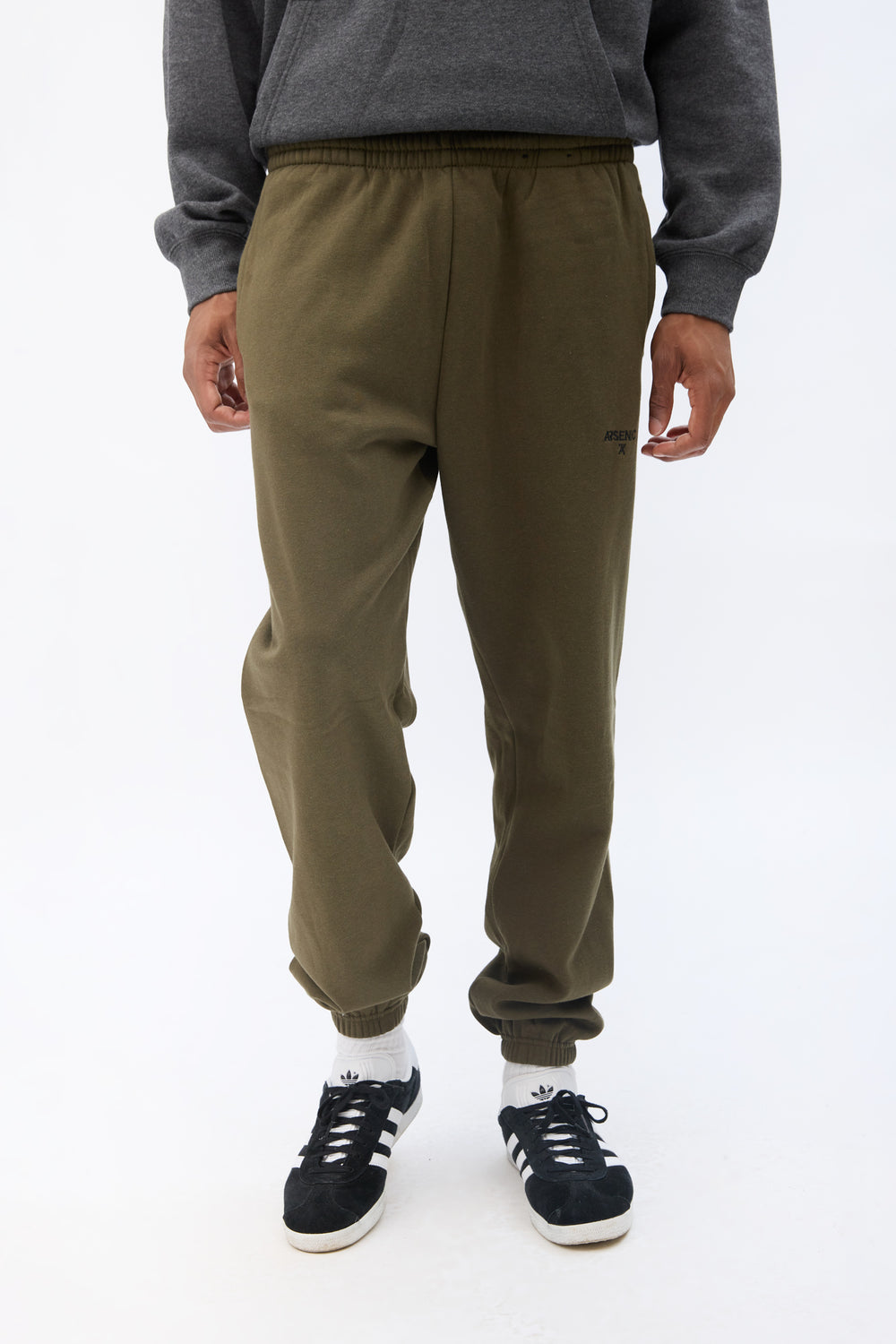 Jogger en molleton logo brodé Arsenic homme Jogger en molleton logo brodé Arsenic homme