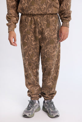 Jogger en molleton motif camouflage d'arbres Arsenic homme