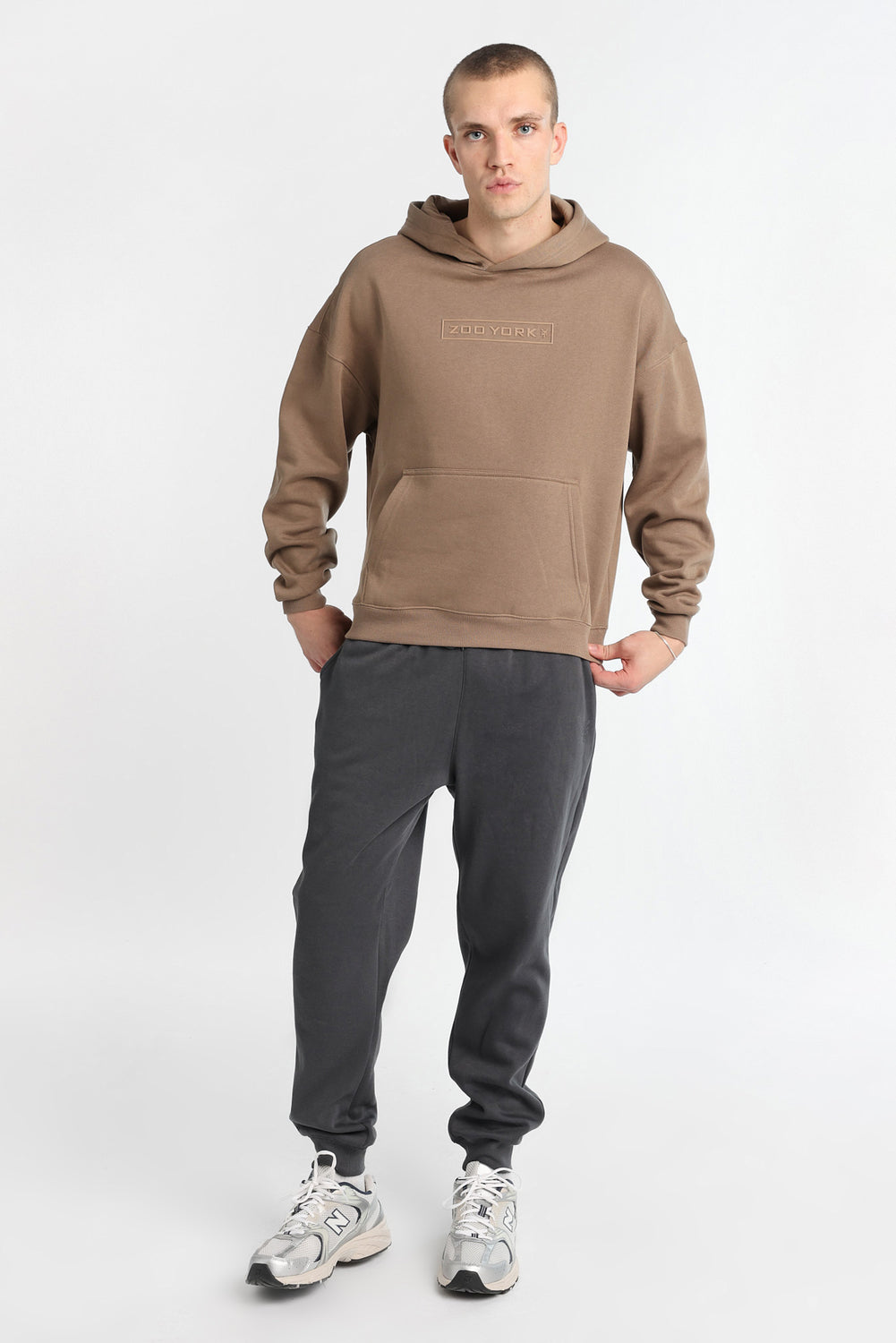 Jogger en molleton à logo ton sur ton Zoo York Jogger en molleton à logo ton sur ton Zoo York - West49