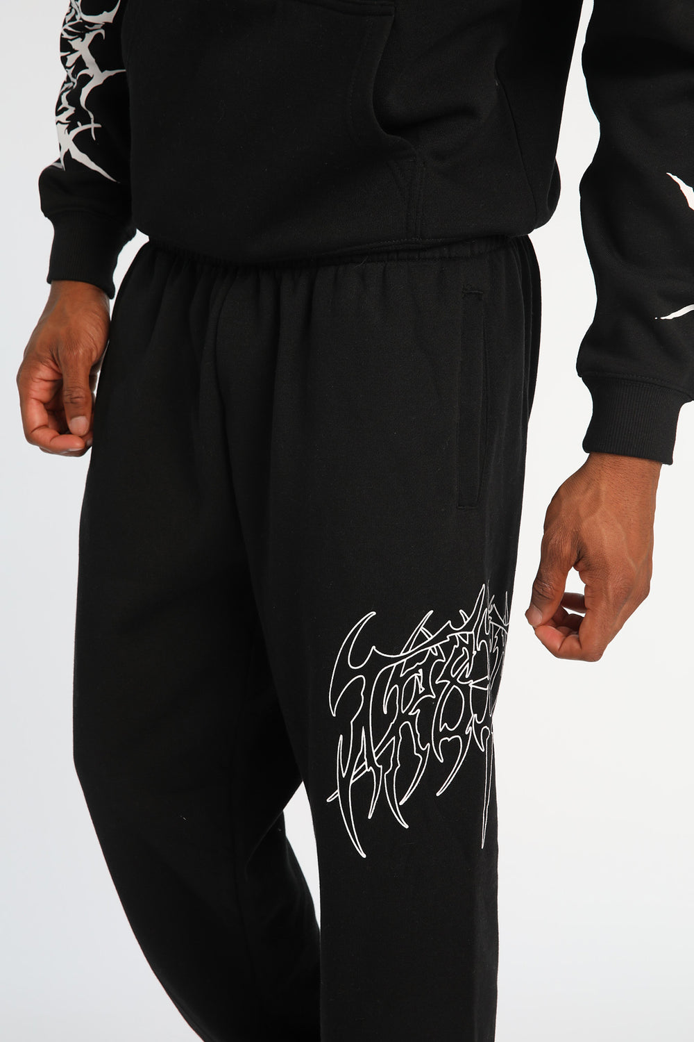 Jogger en molleton imprimé gothique Arsenic Jogger en molleton imprimé gothique Arsenic