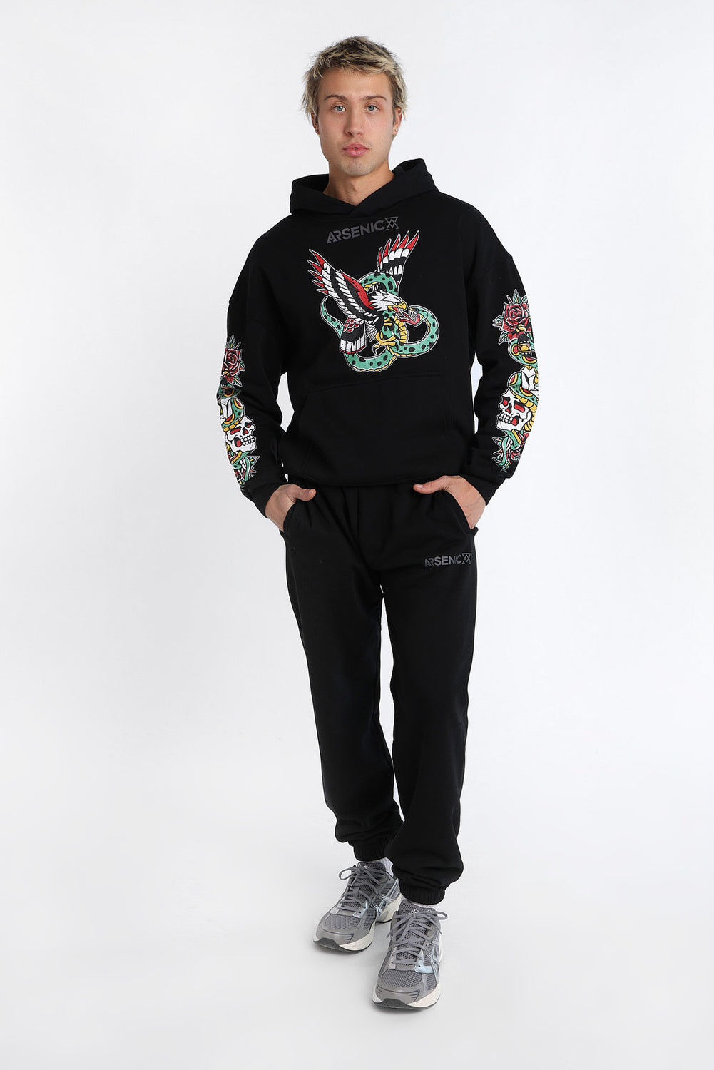 Jogger en molleton imprimé logo HD Arsenic Jogger en molleton imprimé logo HD Arsenic