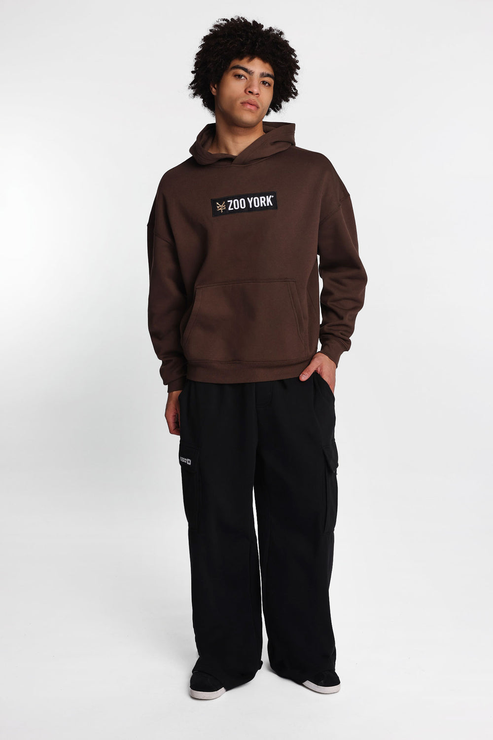 Pantalon de survêtement cargo super ample à jambe droite Zoo York Pantalon de survêtement cargo super ample à jambe droite Zoo York