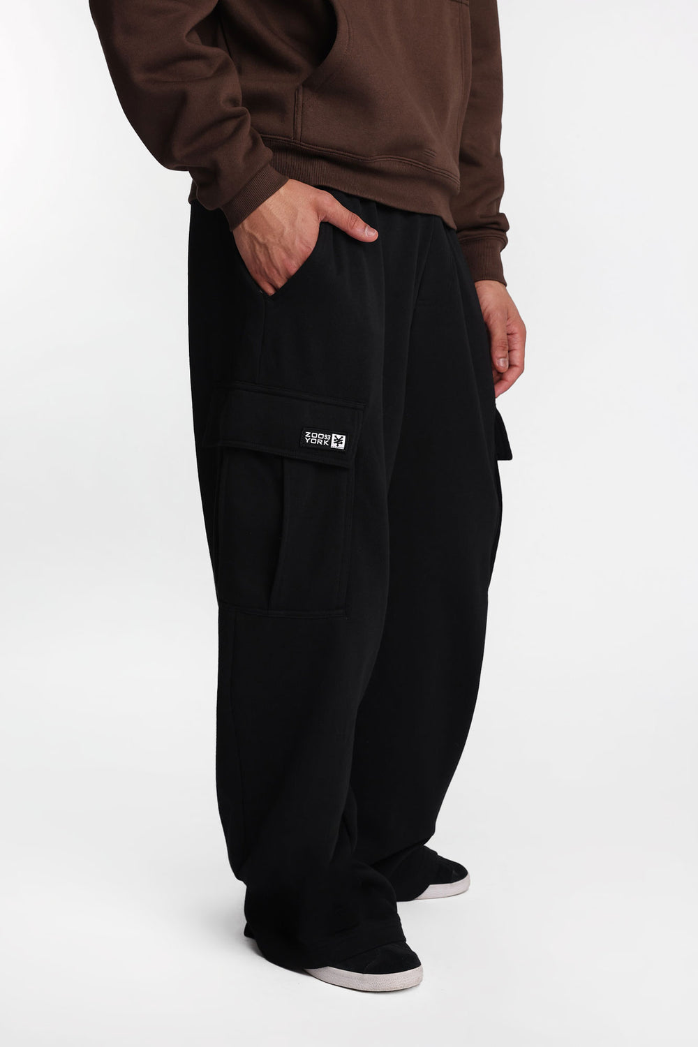 Pantalon de survêtement cargo super ample à jambe droite Zoo York Pantalon de survêtement cargo super ample à jambe droite Zoo York