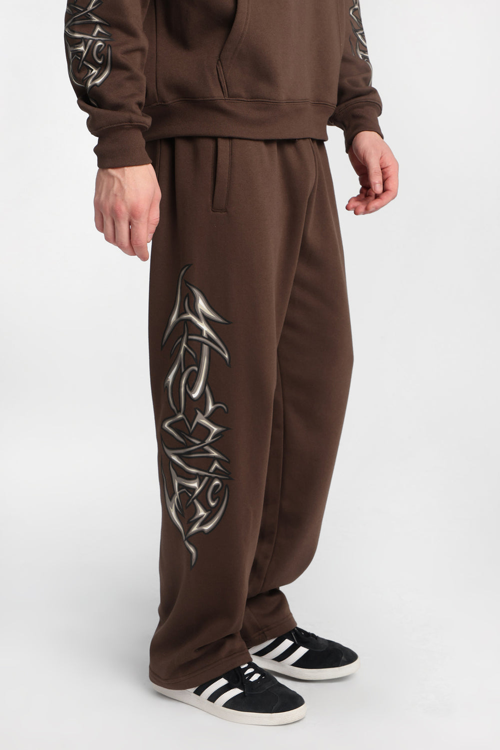 Arsenic Graphic Straight Leg Sweatpants Arsenic Graphic Straight Leg Sweatpants