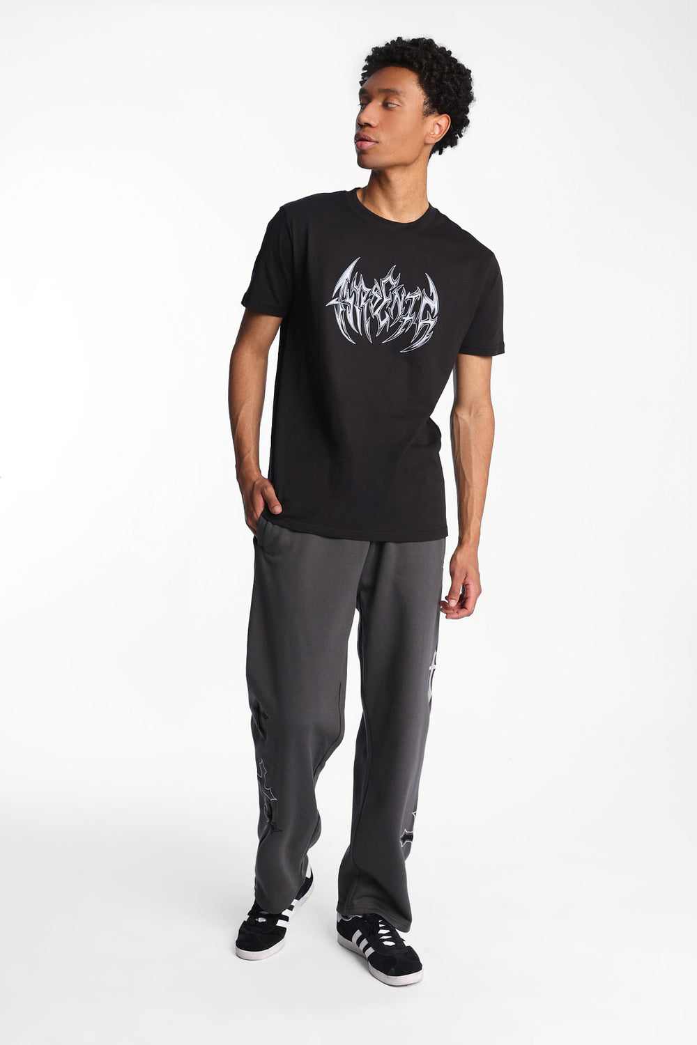 Arsenic Crosses Straight Leg Sweatpants Arsenic Crosses Straight Leg Sweatpants