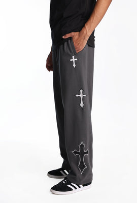 Arsenic Crosses Straight Leg Sweatpants