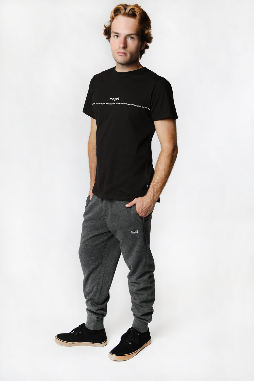 Jogger en Molleton Logo Brodé Zoo York Homme Jogger en Molleton Logo Brodé Zoo York Homme