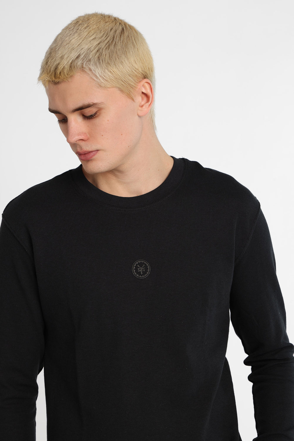 Haut à manches longues en tricot gaufré thermique Zoo York Haut à manches longues en tricot gaufré thermique Zoo York