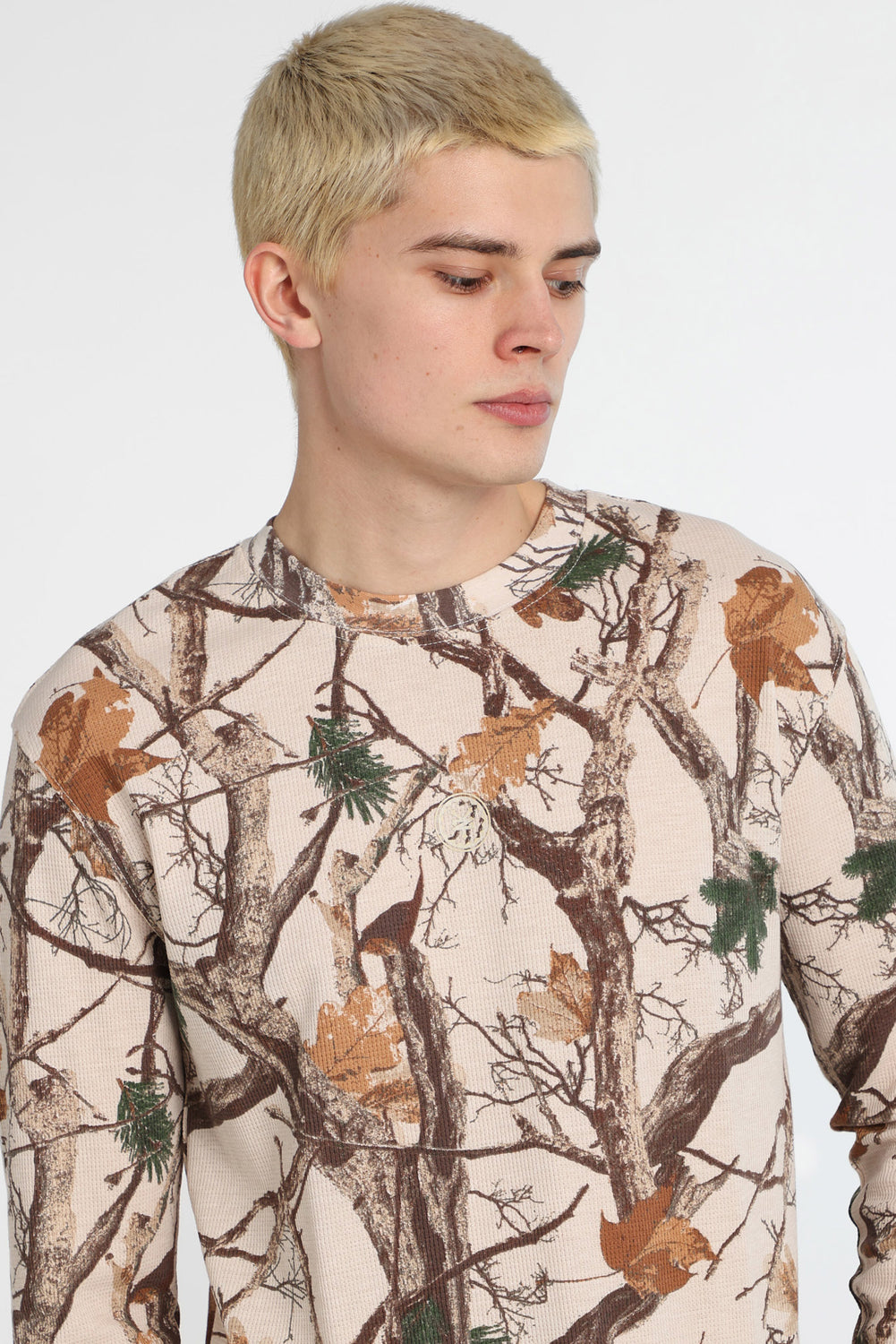 Haut à manches longues en tricot gaufré thermique Zoo York Haut à manches longues en tricot gaufré thermique Zoo York