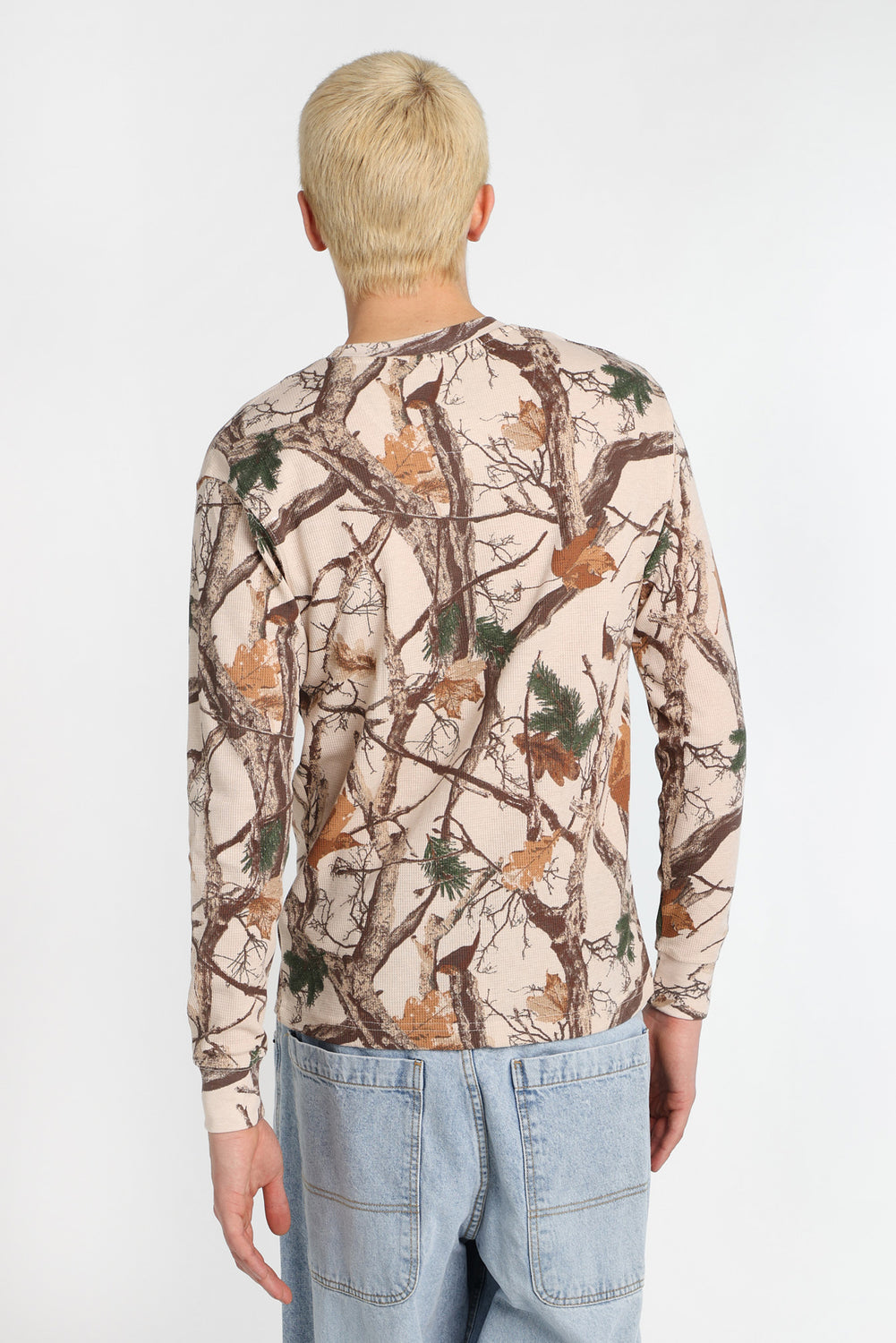 Haut à manches longues en tricot gaufré thermique Zoo York Haut à manches longues en tricot gaufré thermique Zoo York