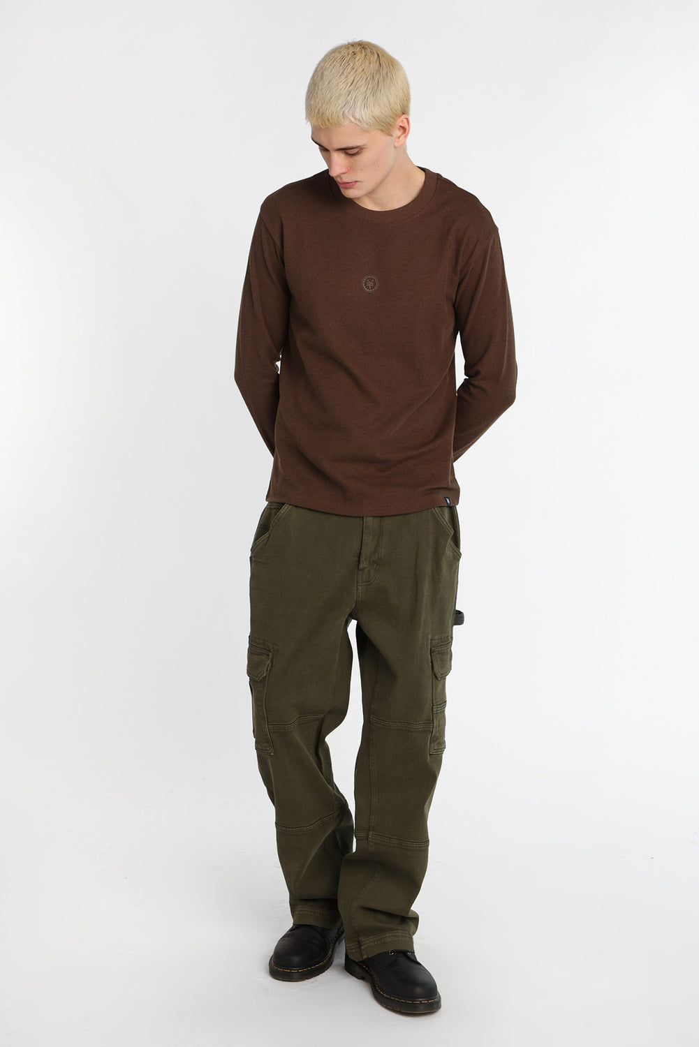 Zoo York Thermal Waffle Knit Long Sleeve Top Zoo York Thermal Waffle Knit Long Sleeve Top