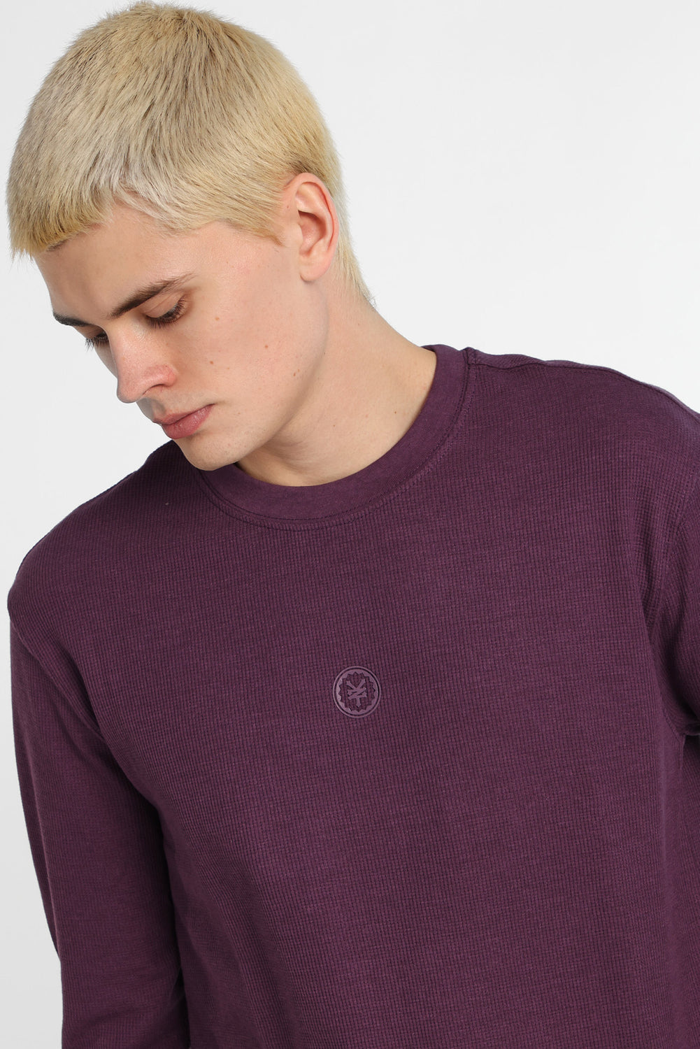 Haut à manches longues en tricot gaufré thermique Zoo York Haut à manches longues en tricot gaufré thermique Zoo York