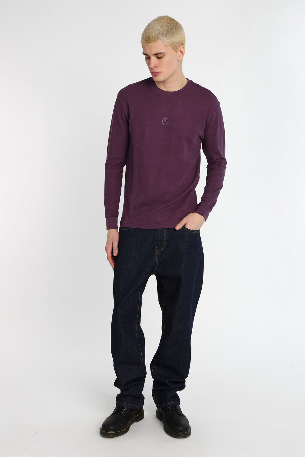 Zoo York Thermal Waffle Knit Long Sleeve Top Zoo York Thermal Waffle Knit Long Sleeve Top