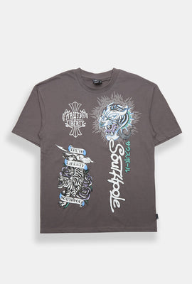 Southpole Tattoo Tiger Graphic Tee