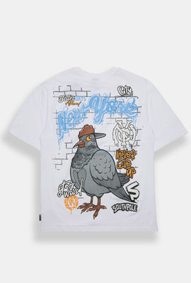 T-shirt imprimé NYC pigeon Southpole