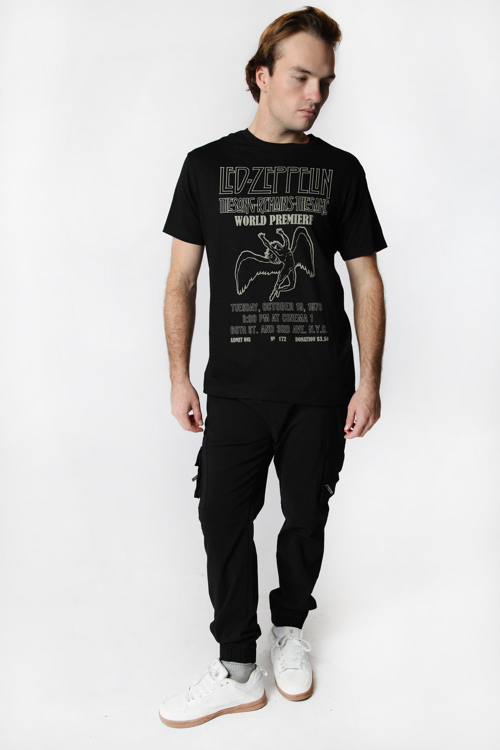 T-Shirt Imprimé Led Zeppelin World Tour Homme T-Shirt Imprimé Led Zeppelin World Tour Homme