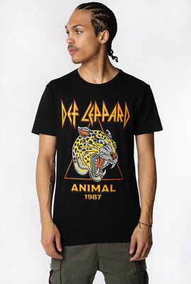 T-Shirt Imprimé Def Leppard Animal Homme