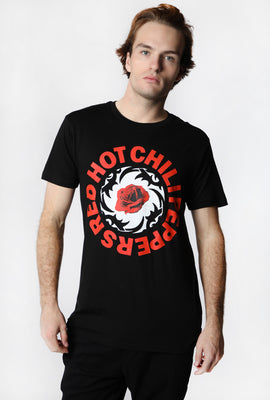 Mens Red Hot Chili Peppers Thorn Rose T-Shirt