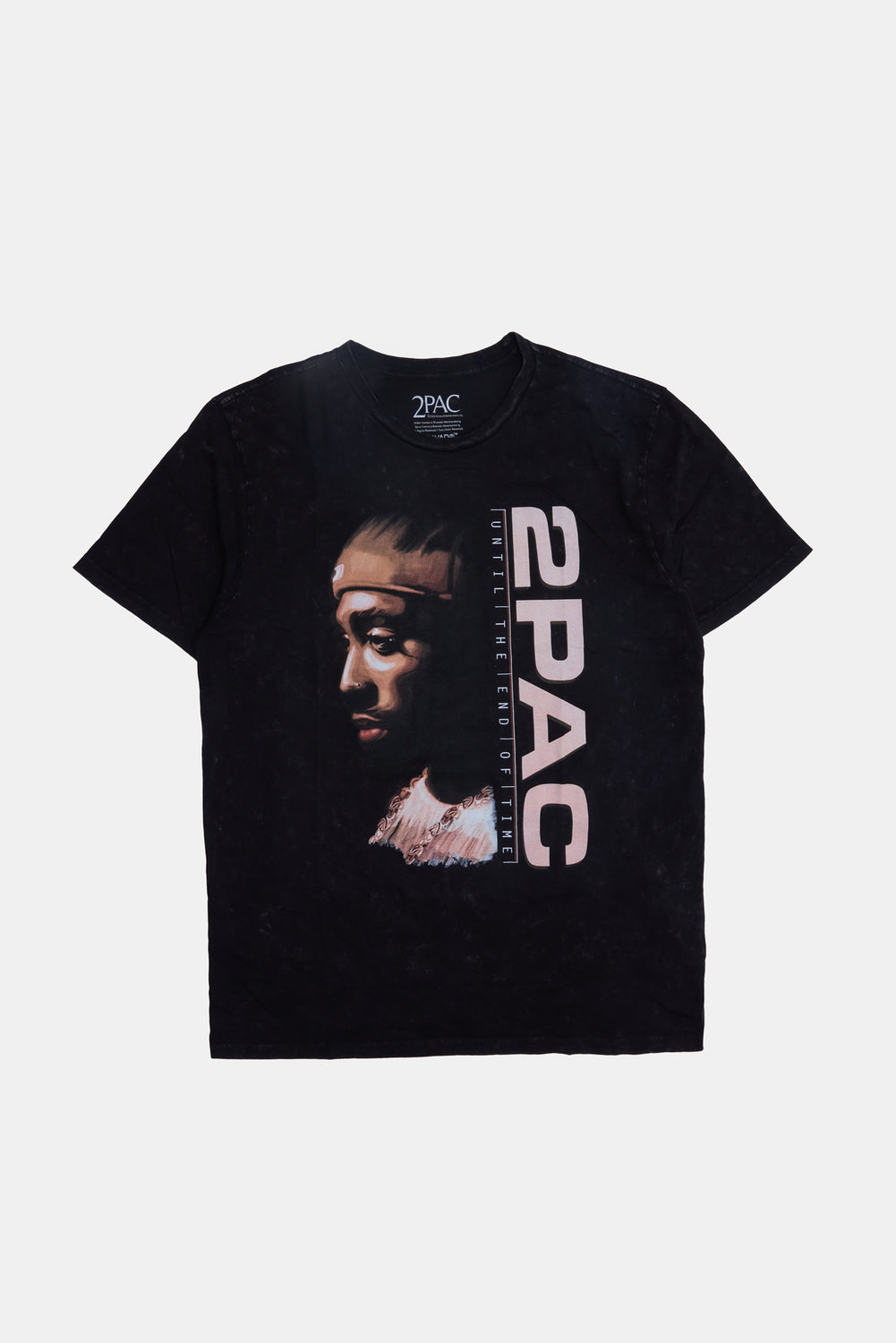 Mens 2Pac Acid Wash T-Shirt Mens 2Pac Acid Wash T-Shirt