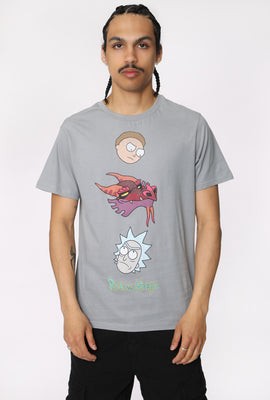 T-Shirt Imprimé Rick et Morty Homme