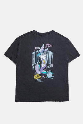 T-shirt délavé imprimé Bugs Bunny Looney Tunes homme