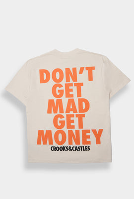 Mens Crooks & Castles Don't Get Mad Get Money Tee