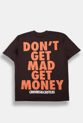 Mens Crooks & Castles Don't Get Mad Get Money Tee