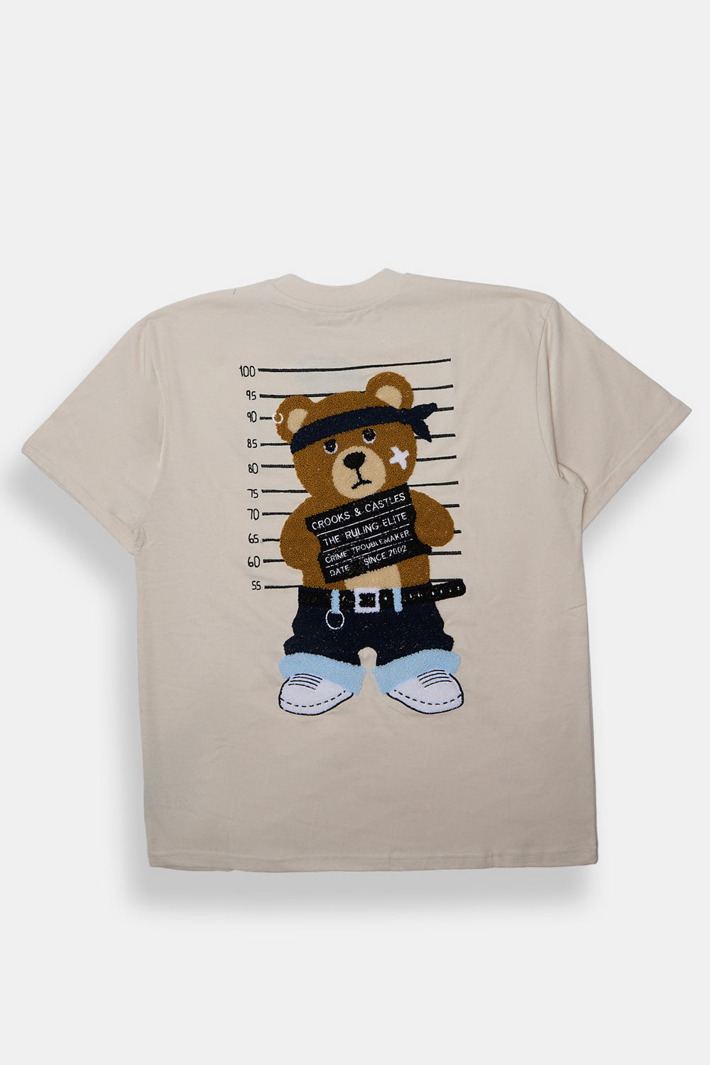 Mens Crooks & Castles Chenille Teddy Bear Tee Mens Crooks & Castles Chenille Teddy Bear Tee