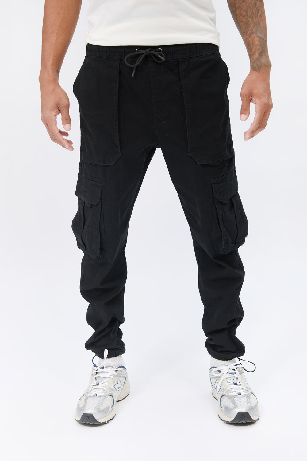 Jogger cargo en sergé coupe ample Arsenic homme Jogger cargo en sergé coupe ample Arsenic homme