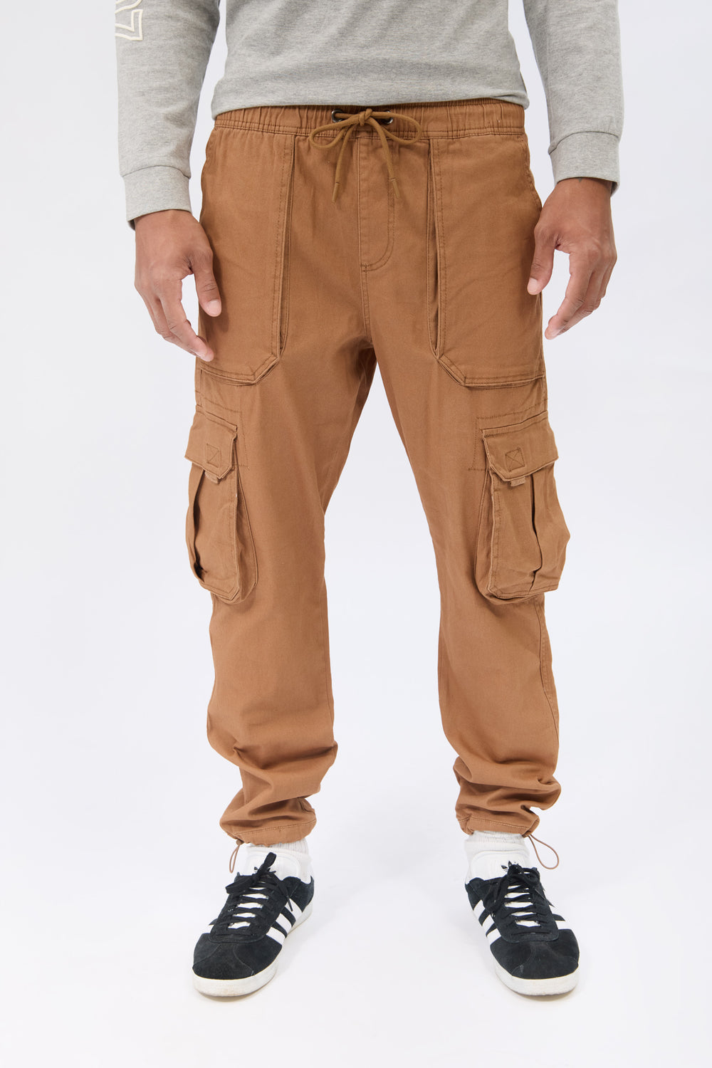 Jogger cargo en sergé coupe ample Arsenic homme Jogger cargo en sergé coupe ample Arsenic homme