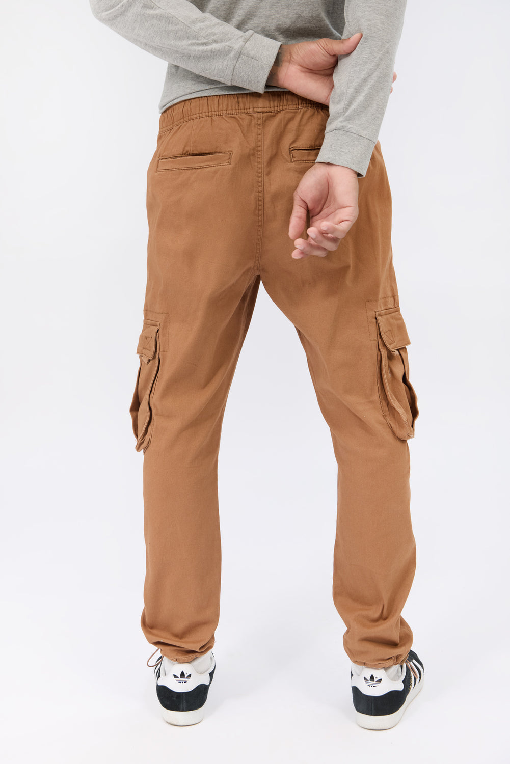 Jogger cargo en sergé coupe ample Arsenic homme Jogger cargo en sergé coupe ample Arsenic homme