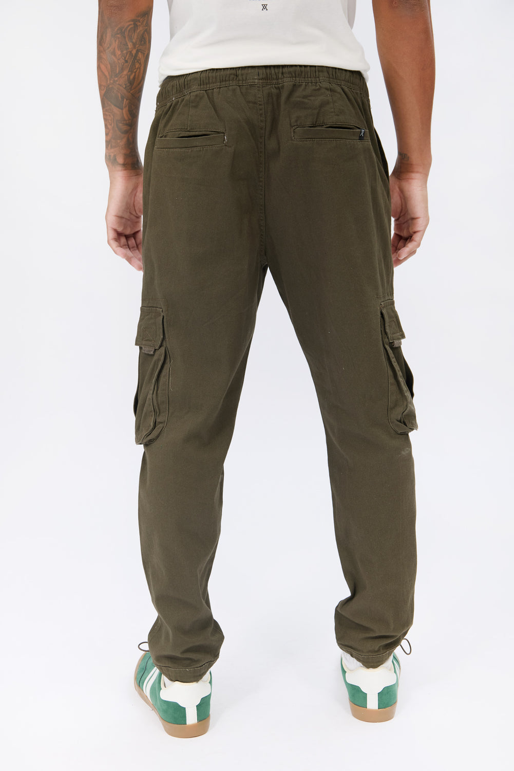 Jogger cargo en sergé coupe ample Arsenic homme Jogger cargo en sergé coupe ample Arsenic homme