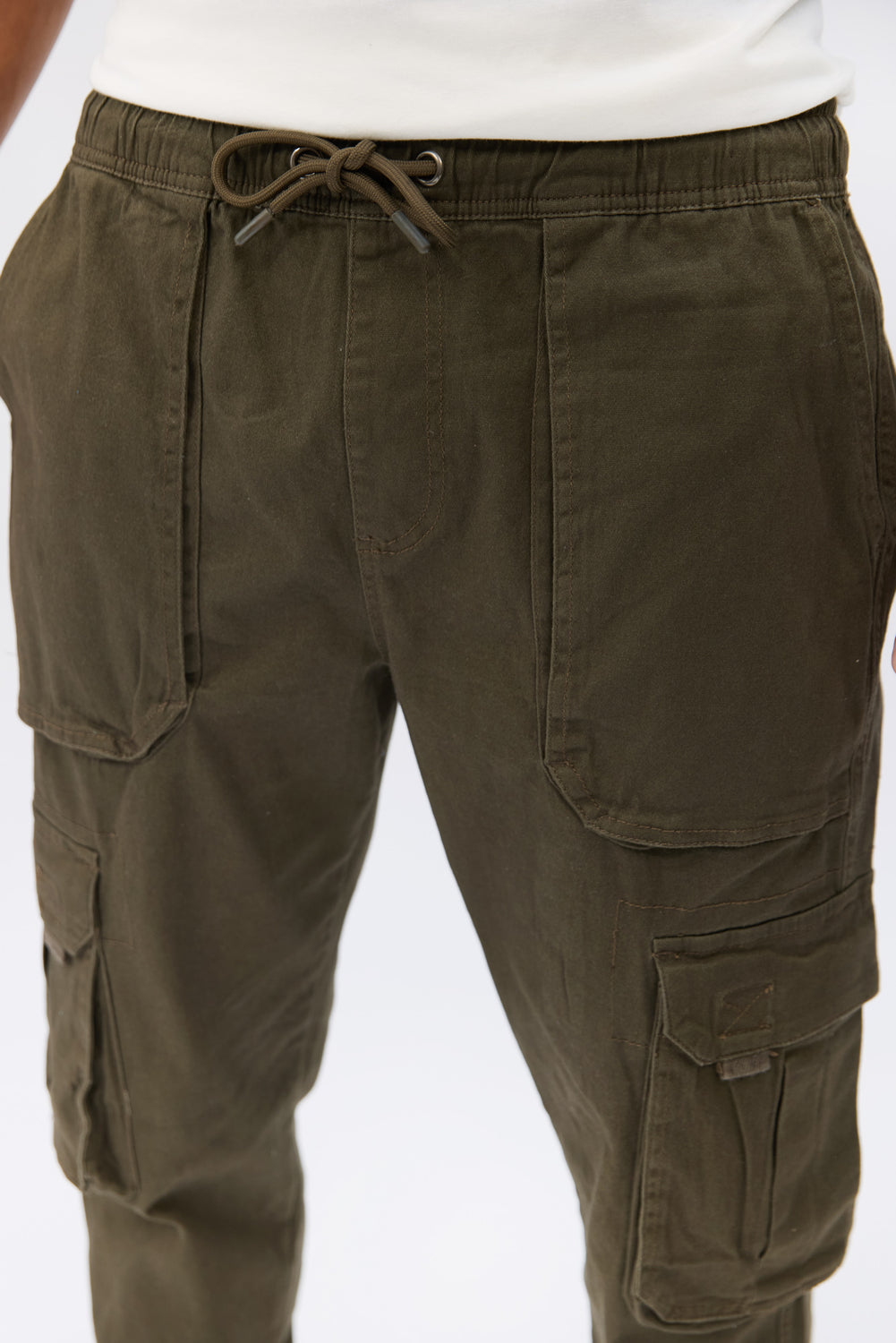 Jogger cargo en sergé coupe ample Arsenic homme Jogger cargo en sergé coupe ample Arsenic homme