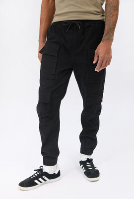 Arsenic Mens Relaxed Twill Cargo Jogger