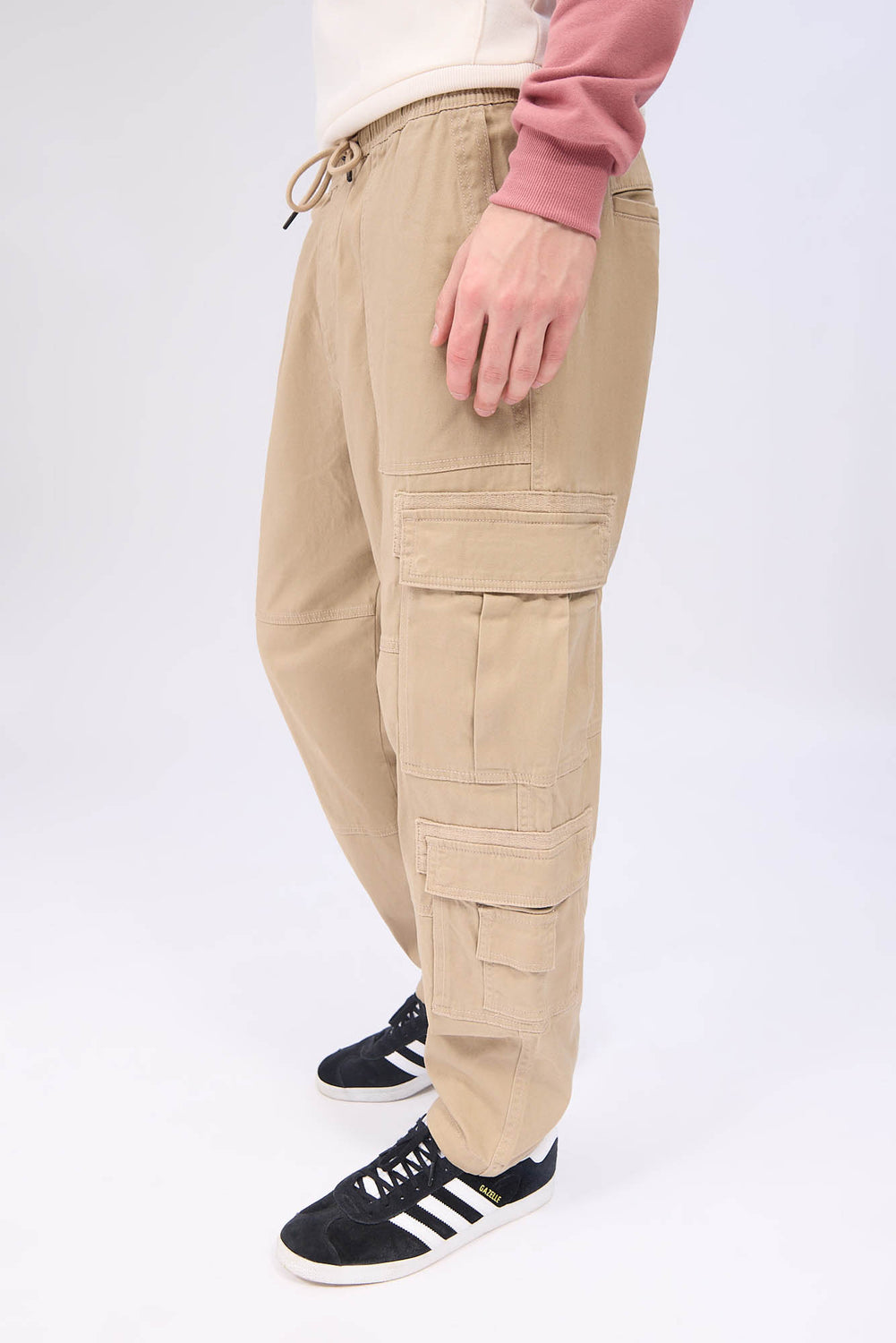 Pantalon cargo en sergé Arsenic homme Pantalon cargo en sergé Arsenic homme