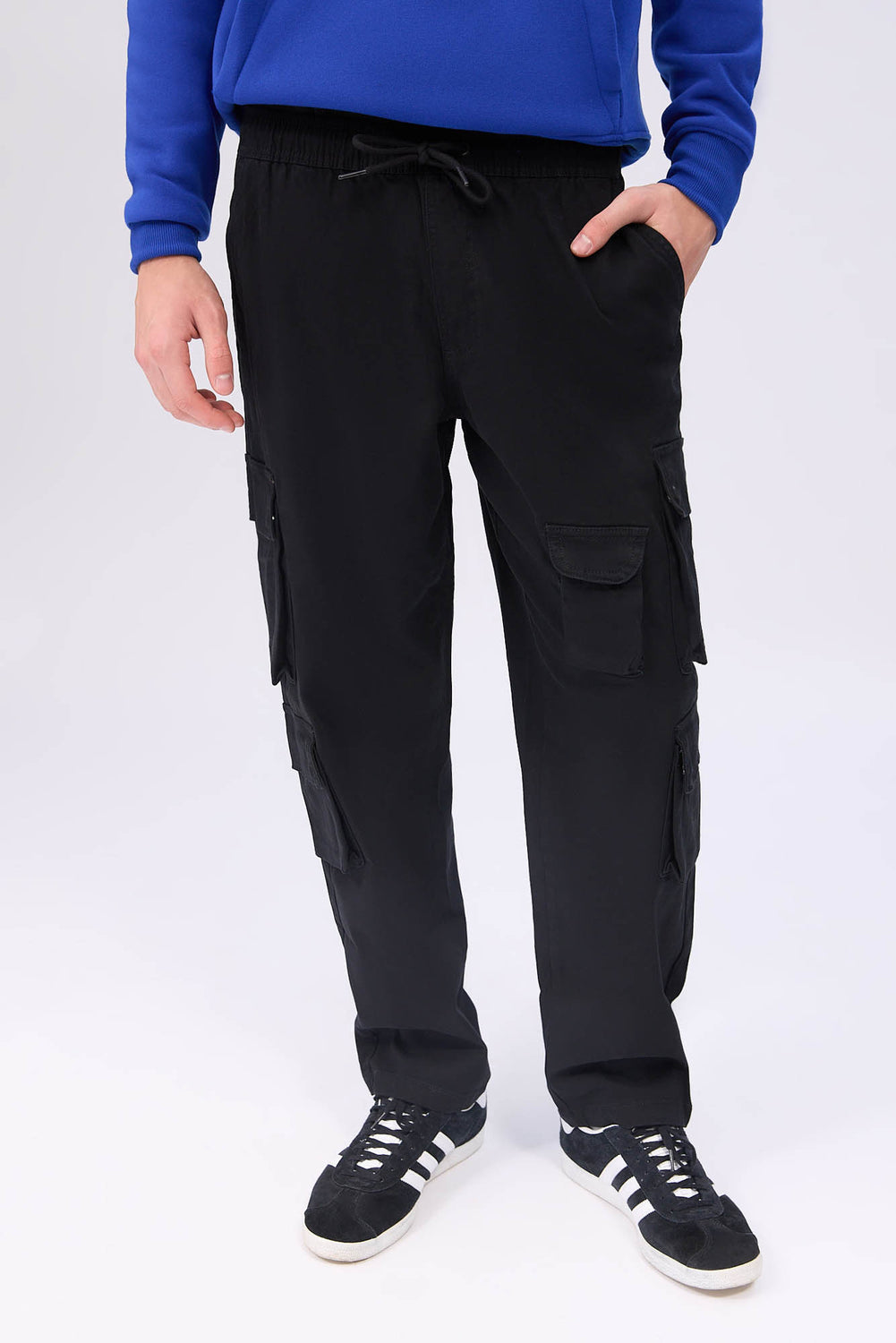 Pantalon cargo en sergé Arsenic homme Pantalon cargo en sergé Arsenic homme