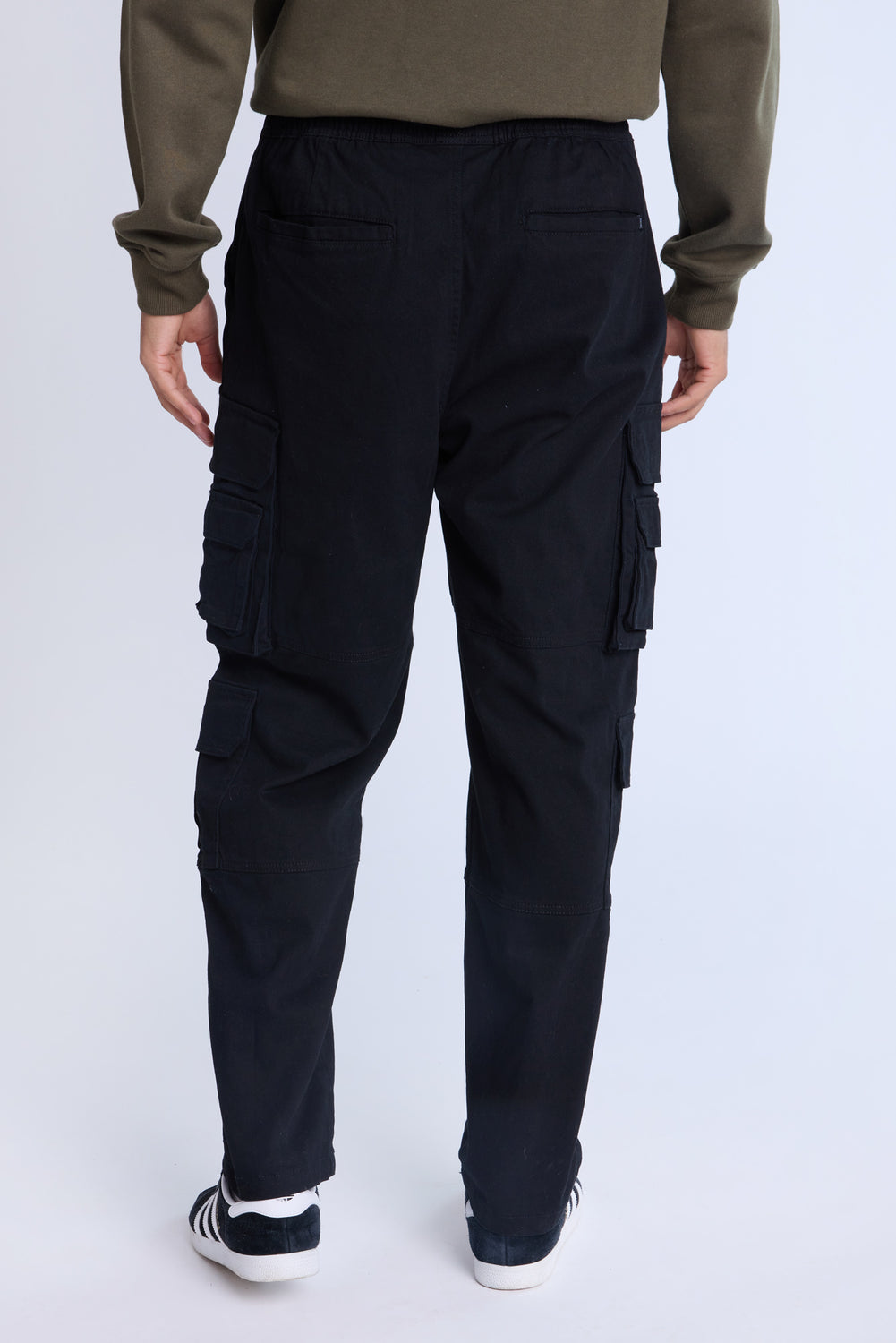 Pantalon cargo en sergé Arsenic homme Pantalon cargo en sergé Arsenic homme