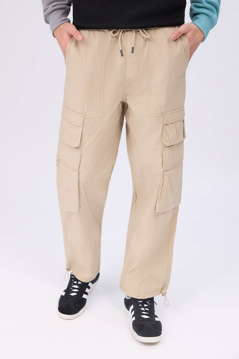 Pantalon cargo en popeline Arsenic homme Pantalon cargo en popeline Arsenic homme