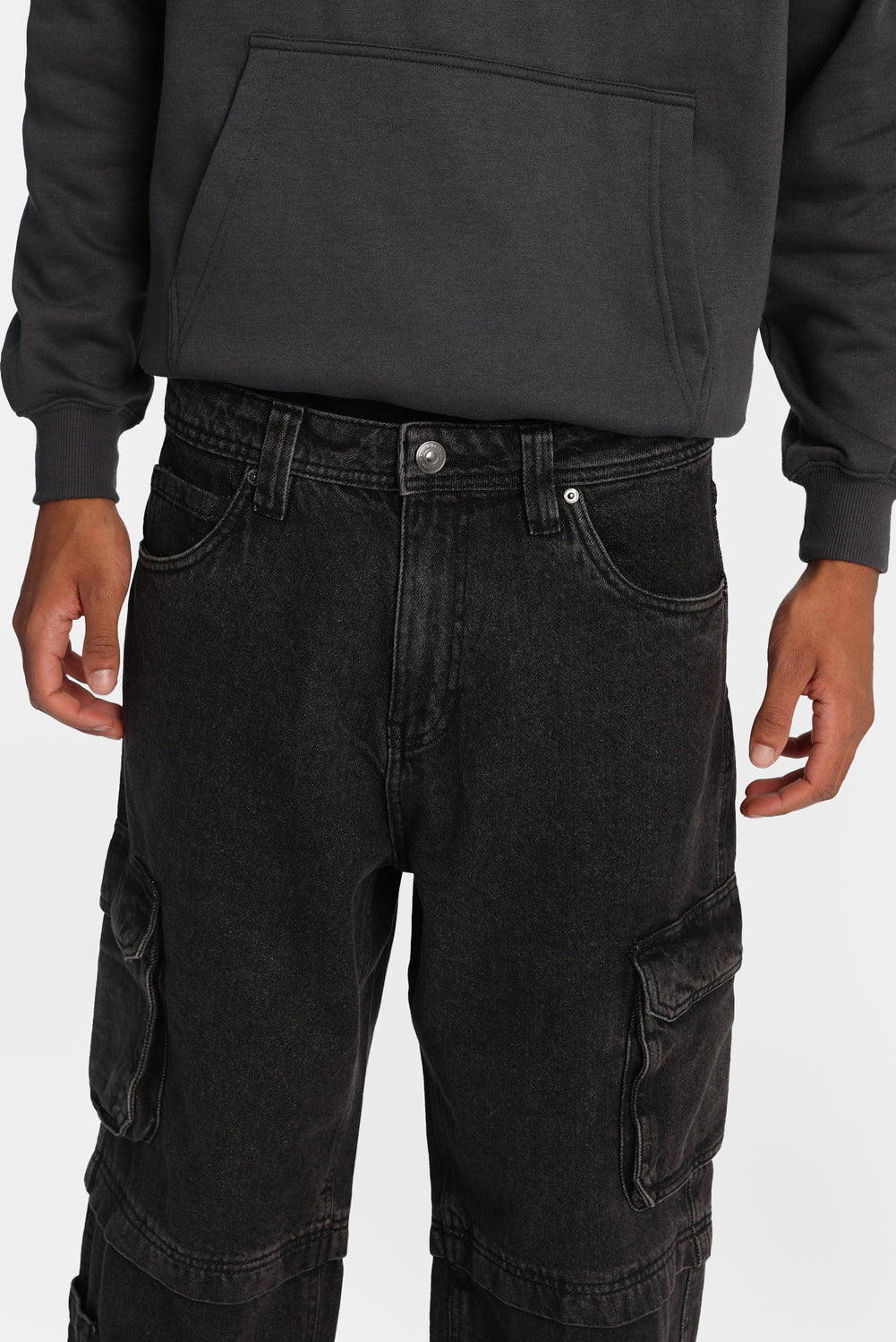 Faux Convertible Cargo Jeans Faux Convertible Cargo Jeans