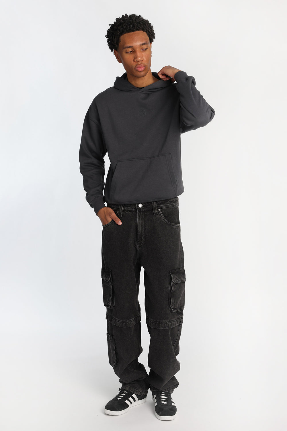 Jean cargo à jambe faux convertible Jean cargo à jambe faux convertible - West49