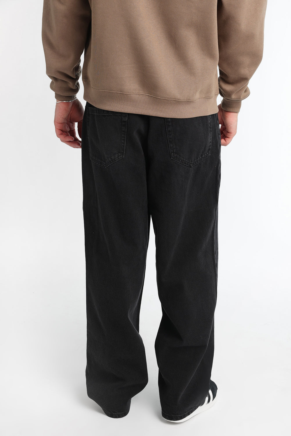 Jean ample délavé noir homme Jean ample délavé noir homme