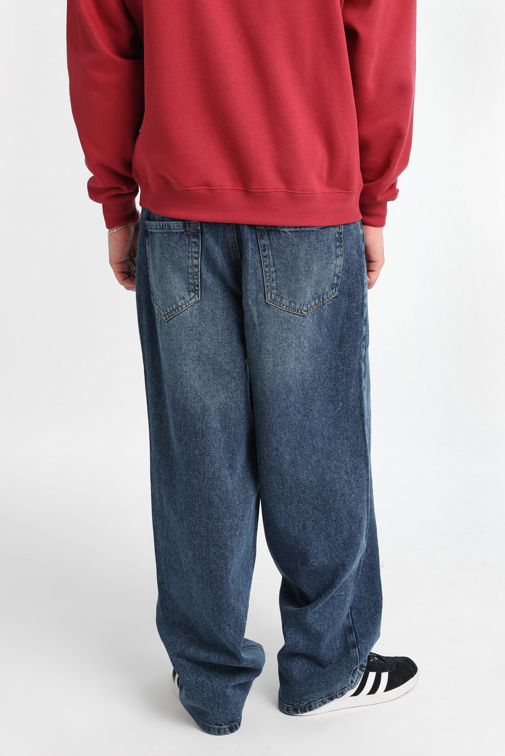 Jean ample délavé foncé homme Jean ample délavé foncé homme - West49