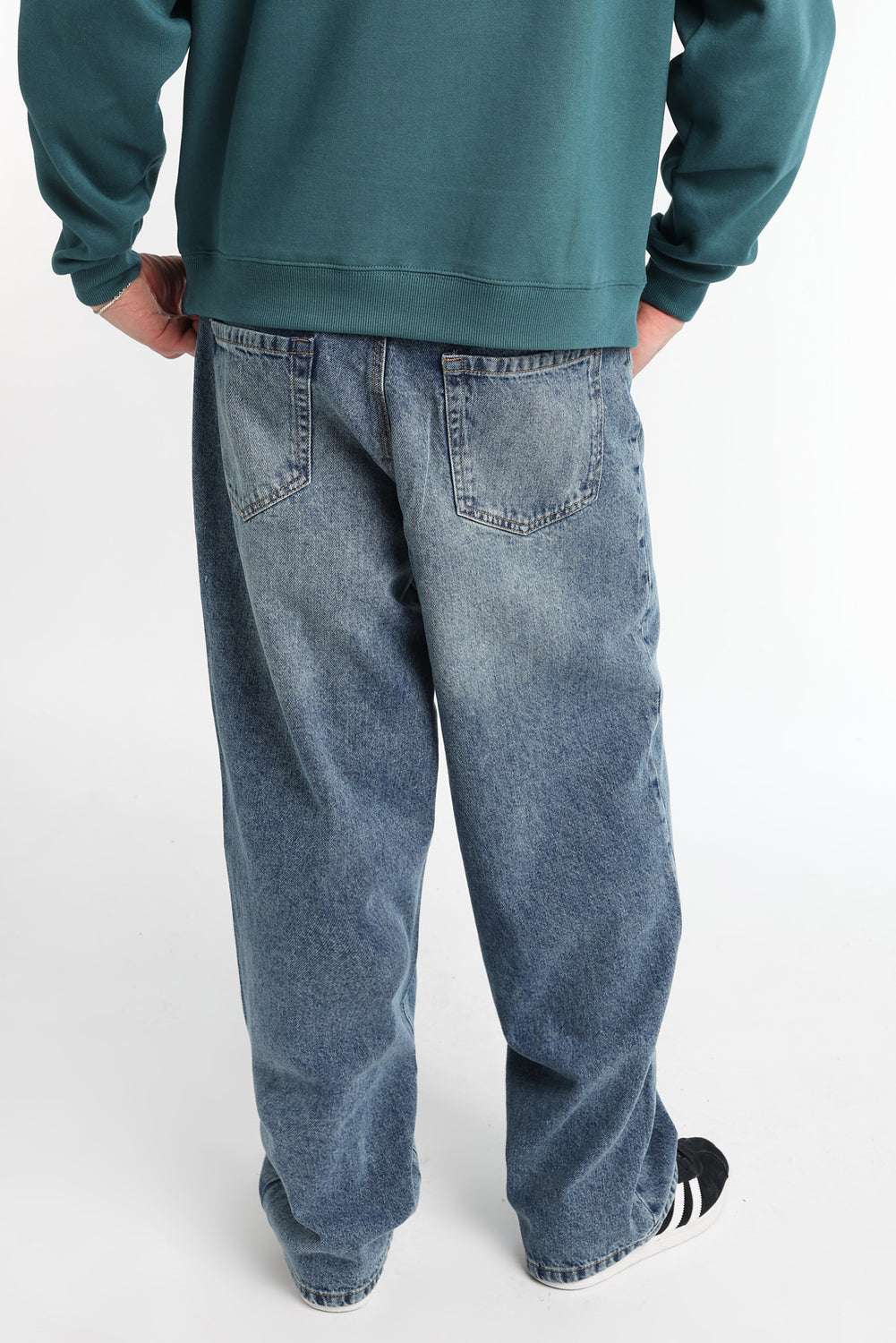 Jean ample délavé moyen homme Jean ample délavé moyen homme