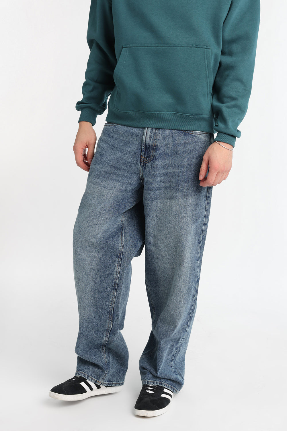 Jean ample délavé moyen homme Jean ample délavé moyen homme