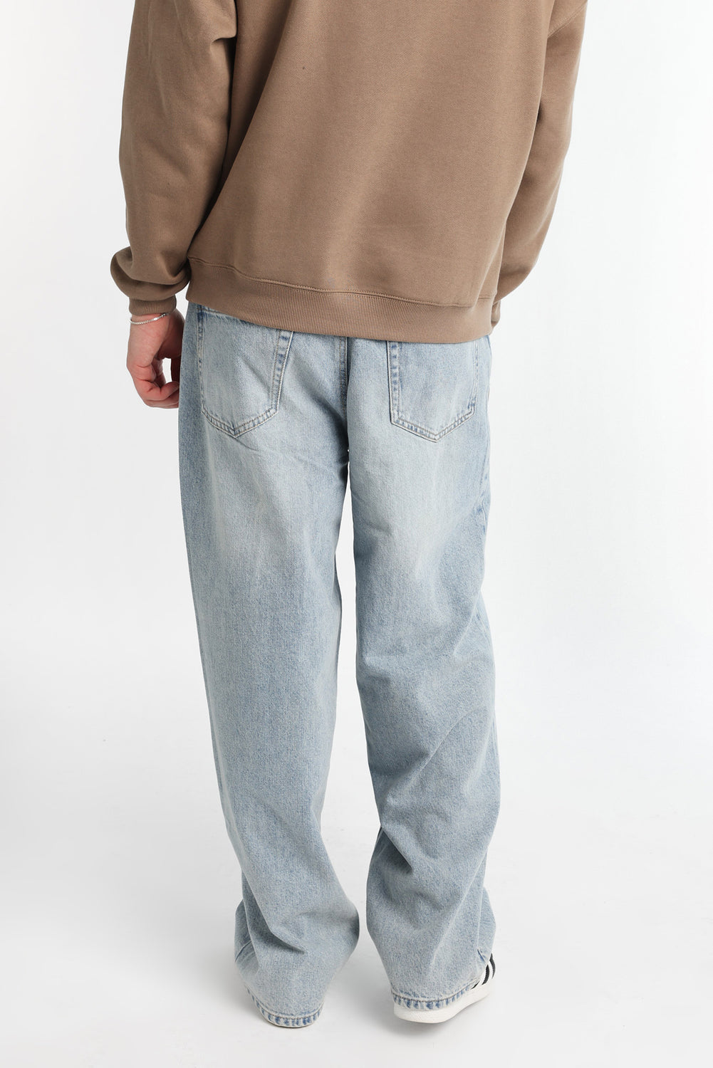 Jean ample délavé clair homme Jean ample délavé clair homme