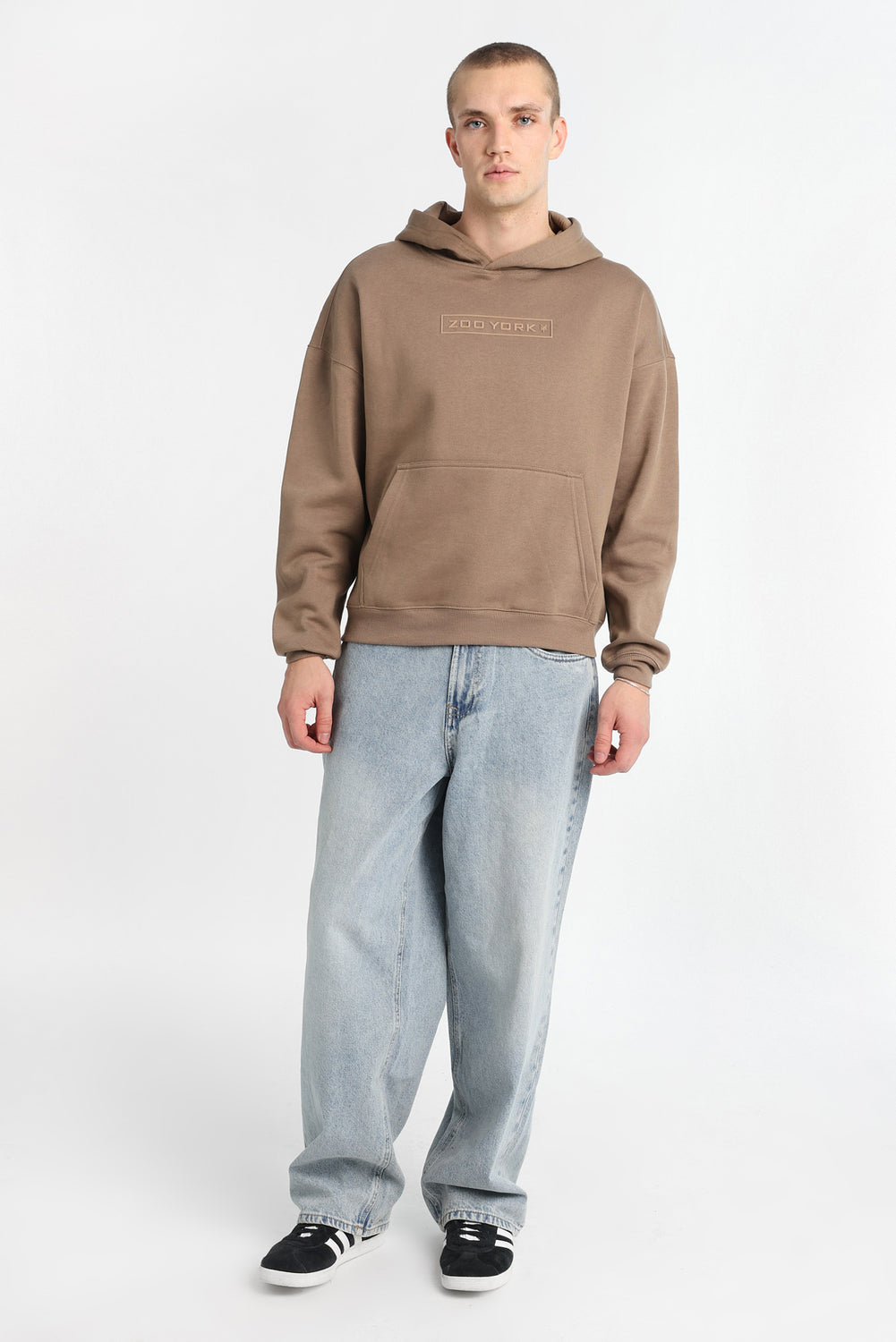 Jean ample délavé clair homme Jean ample délavé clair homme