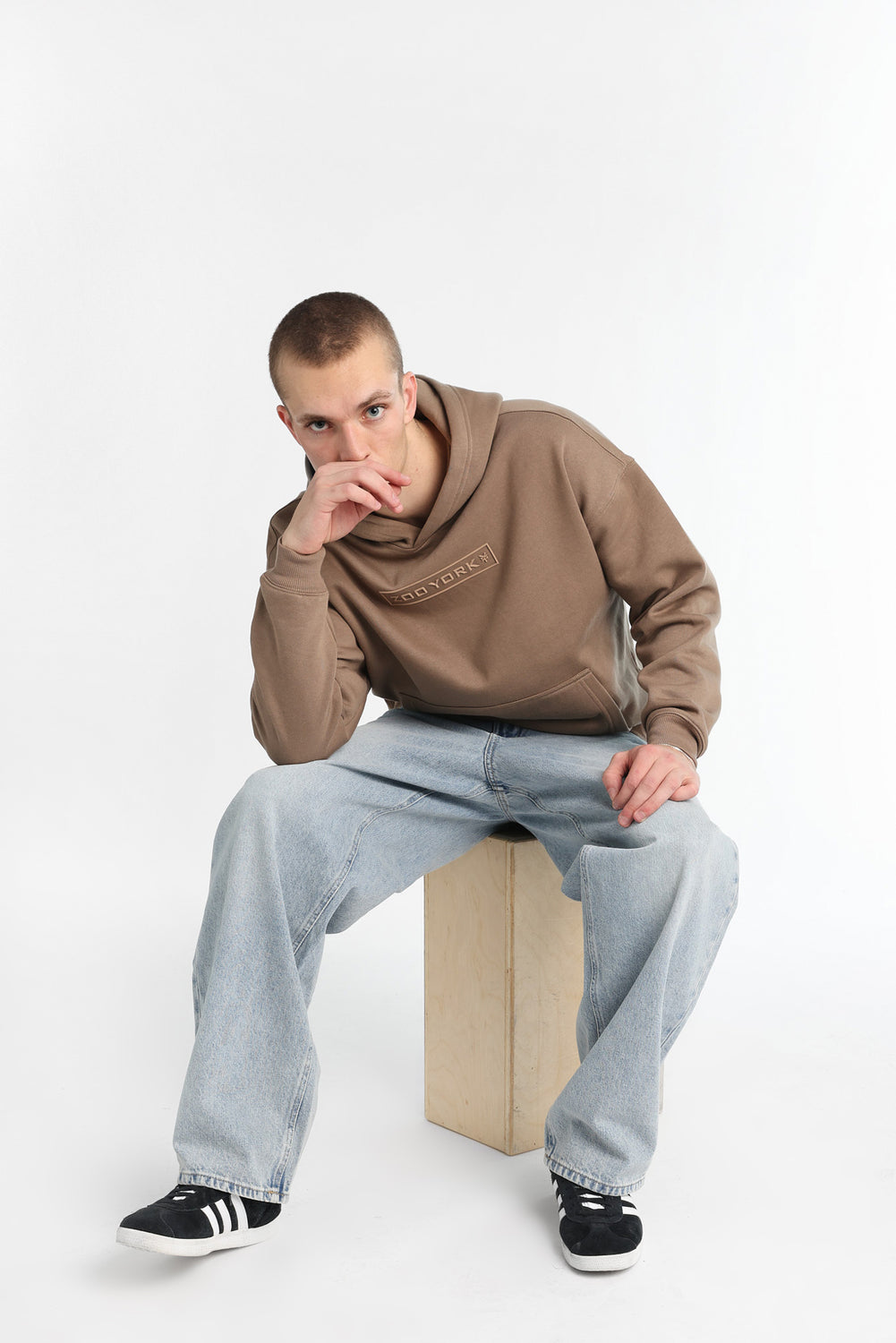 Jean ample délavé clair homme Jean ample délavé clair homme