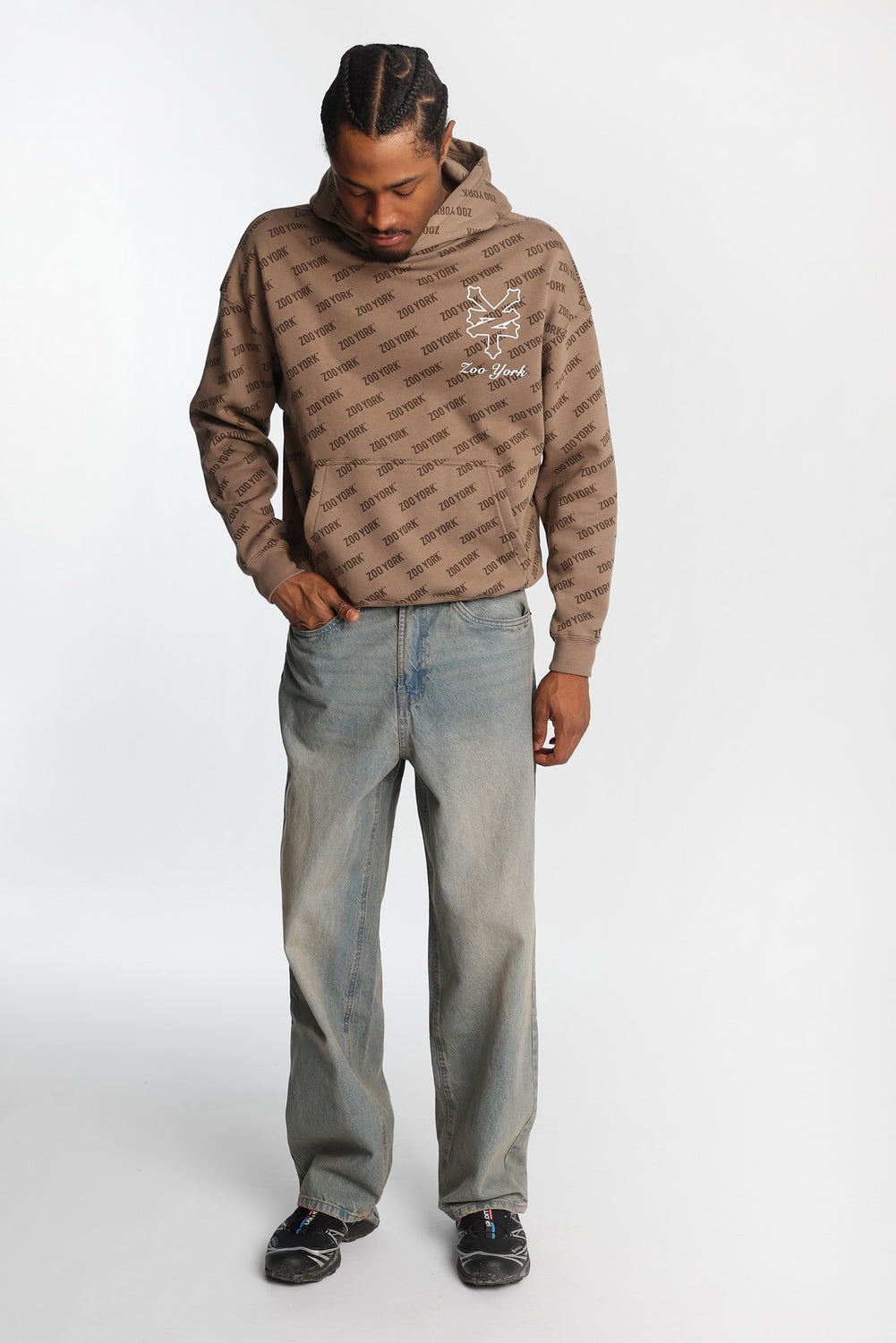 Jean ample délavé clair Jean ample délavé clair