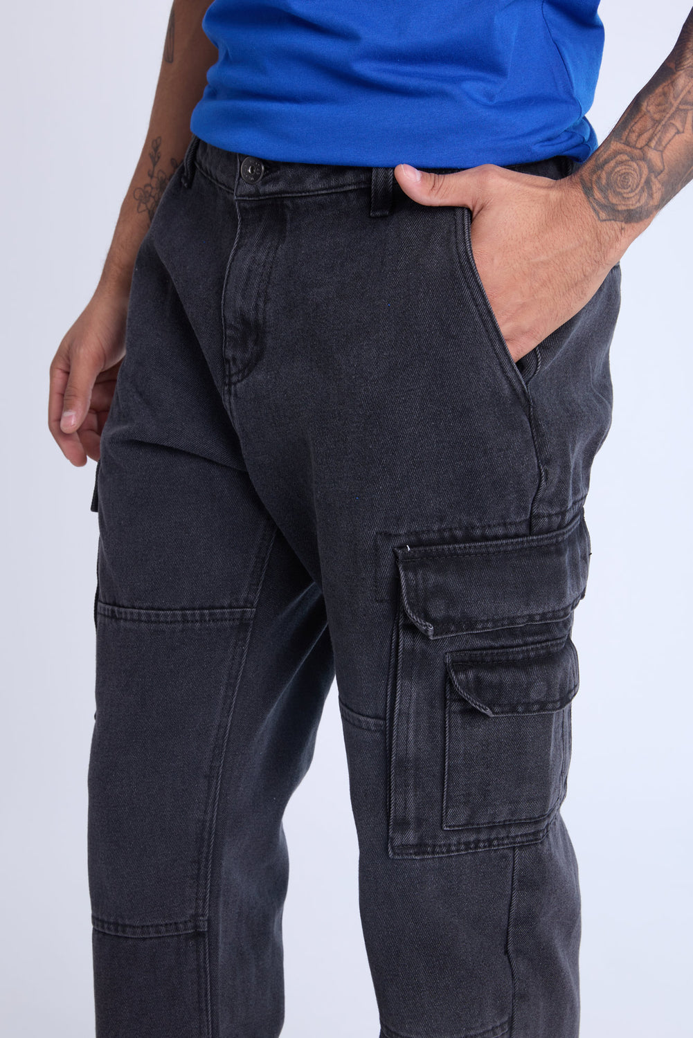 West49 Mens 4 Pocket Cargo Jeans West49 Mens 4 Pocket Cargo Jeans