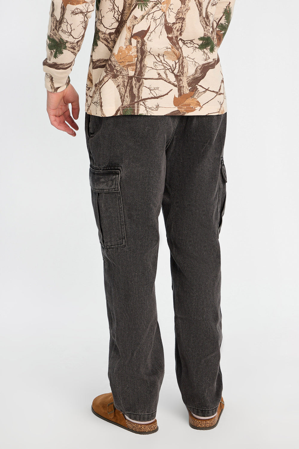 Jean cargo délavé noir Jean cargo délavé noir